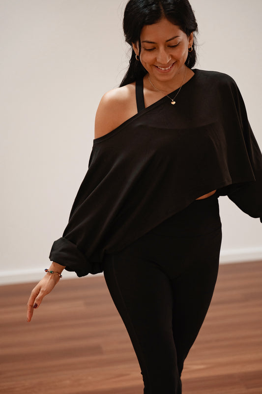 The Flow Sweater - Brown/ Black